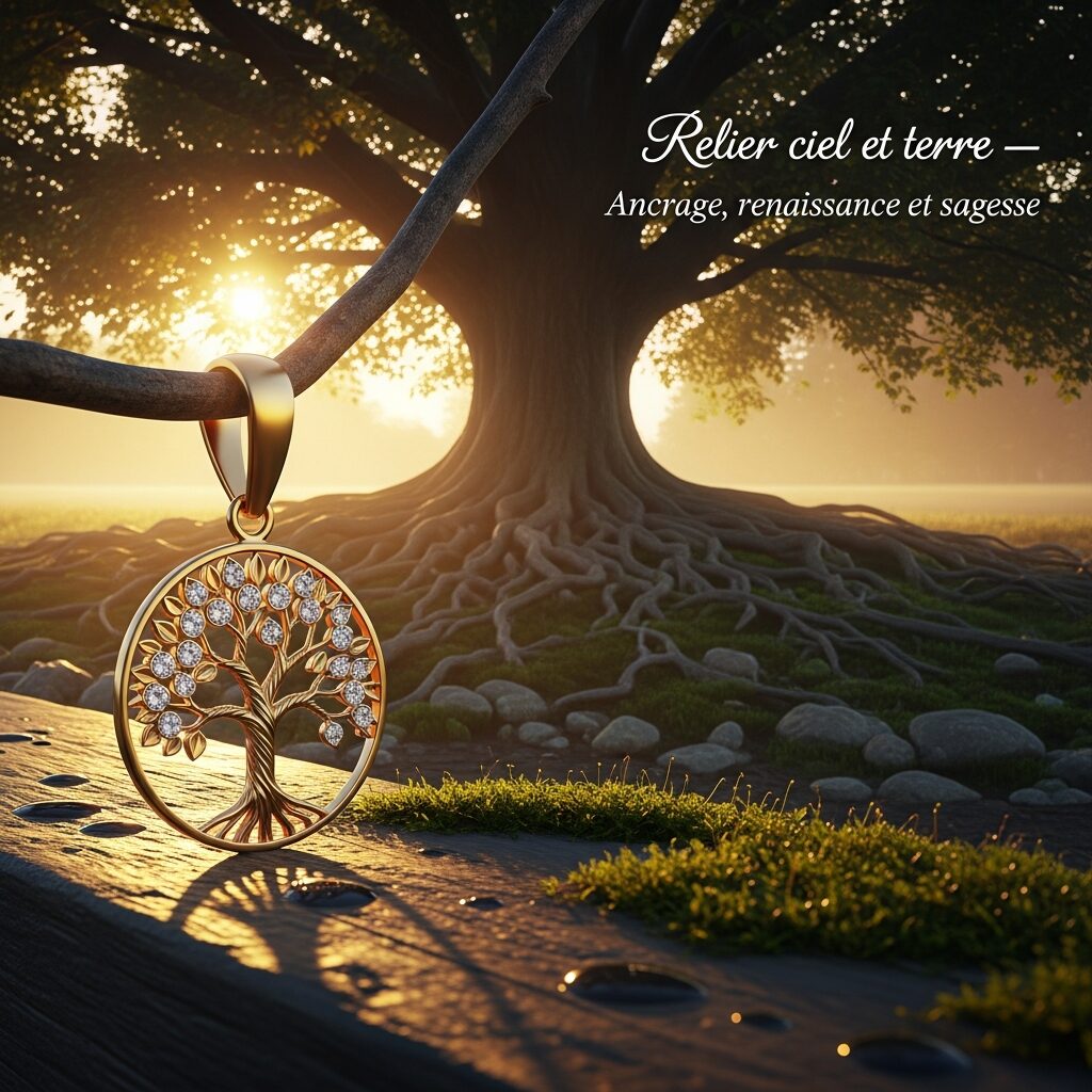 Arbre de vie citation: trouvez l'inspiration qui relie ciel et terre. Découvrez la signification de cet emblème—ancrage, renaissance et sagesse—et laissez nos bijoux arbre de vie incarner énergie et harmonie au quotidien.